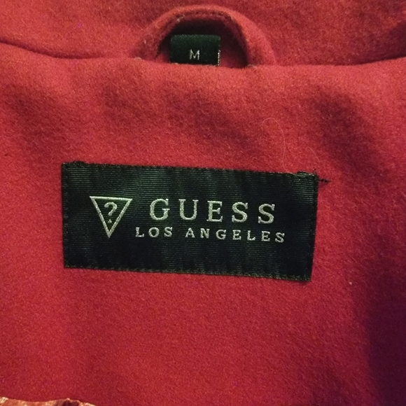 Guess Red Wool Coat - Picture 4 of 4